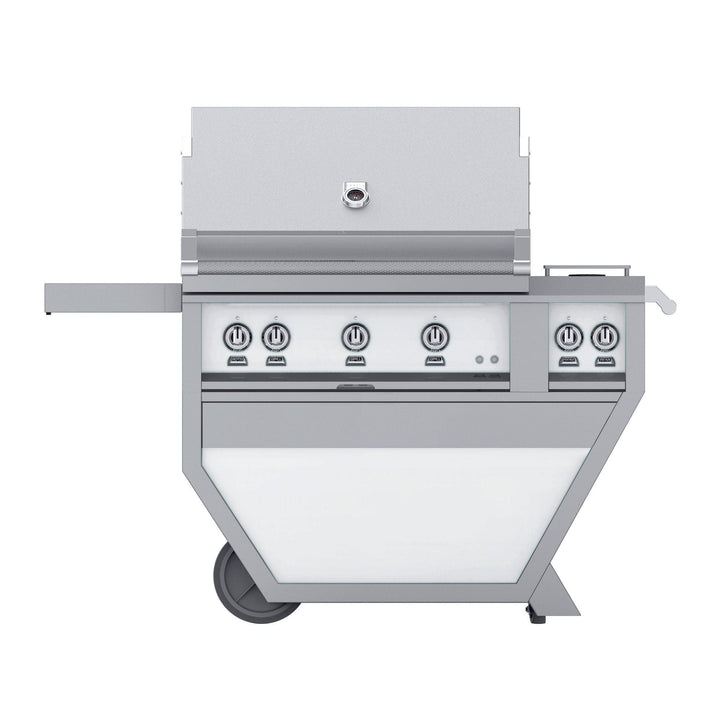 Hestan 36” Grill & Deluxe Cart, 2 Trellis Burner & 1 Sear Burner w/Rotisserie, LP, Color