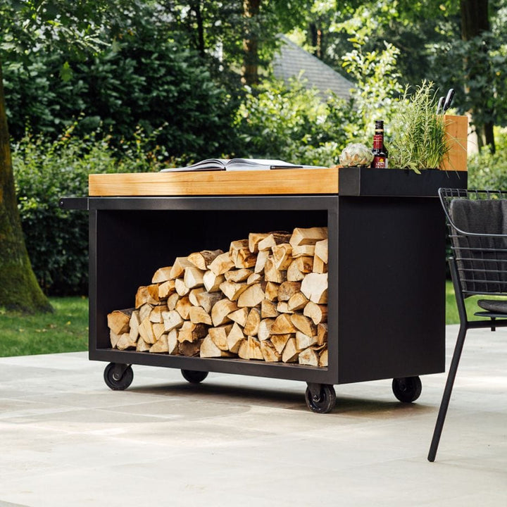 OFYR OFYR MISE EN PLACE TABLE BLACK 135 PRO TEAK WOOD