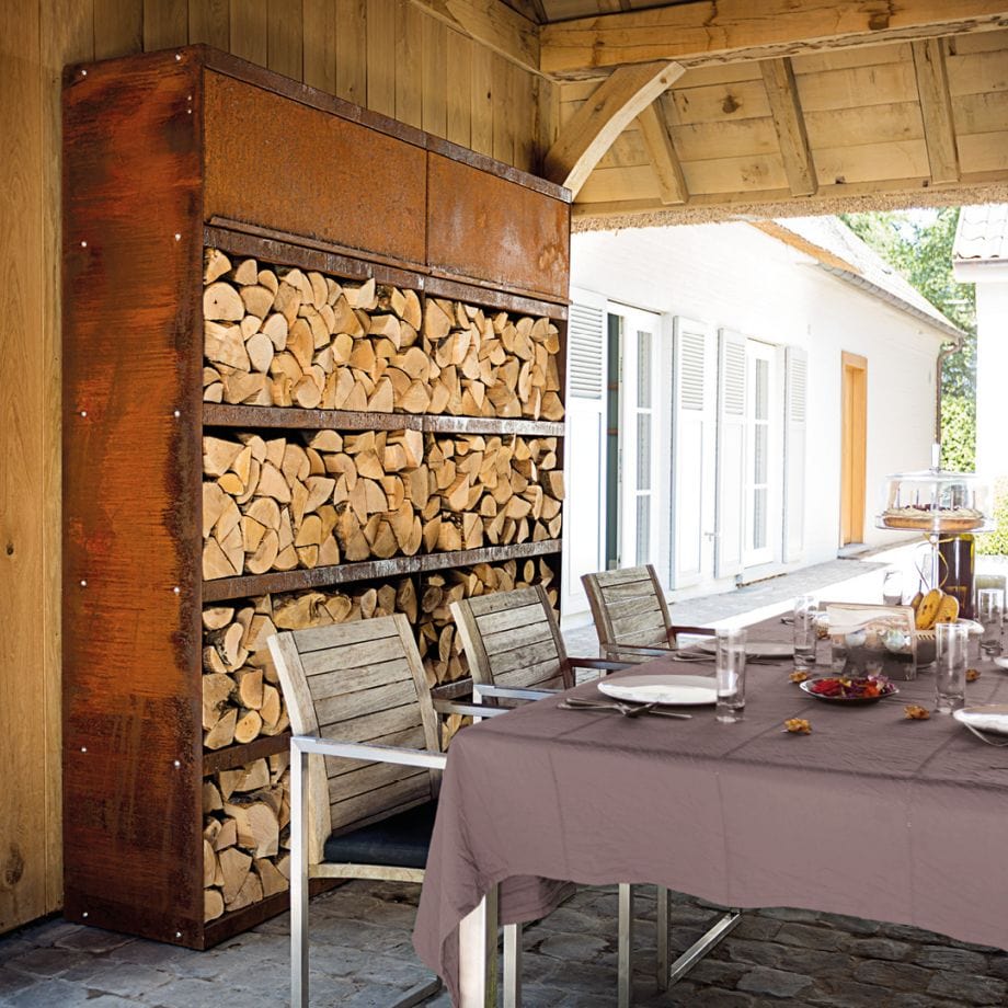 OFYR OFYR WOOD STORAGE CORTEN 200
