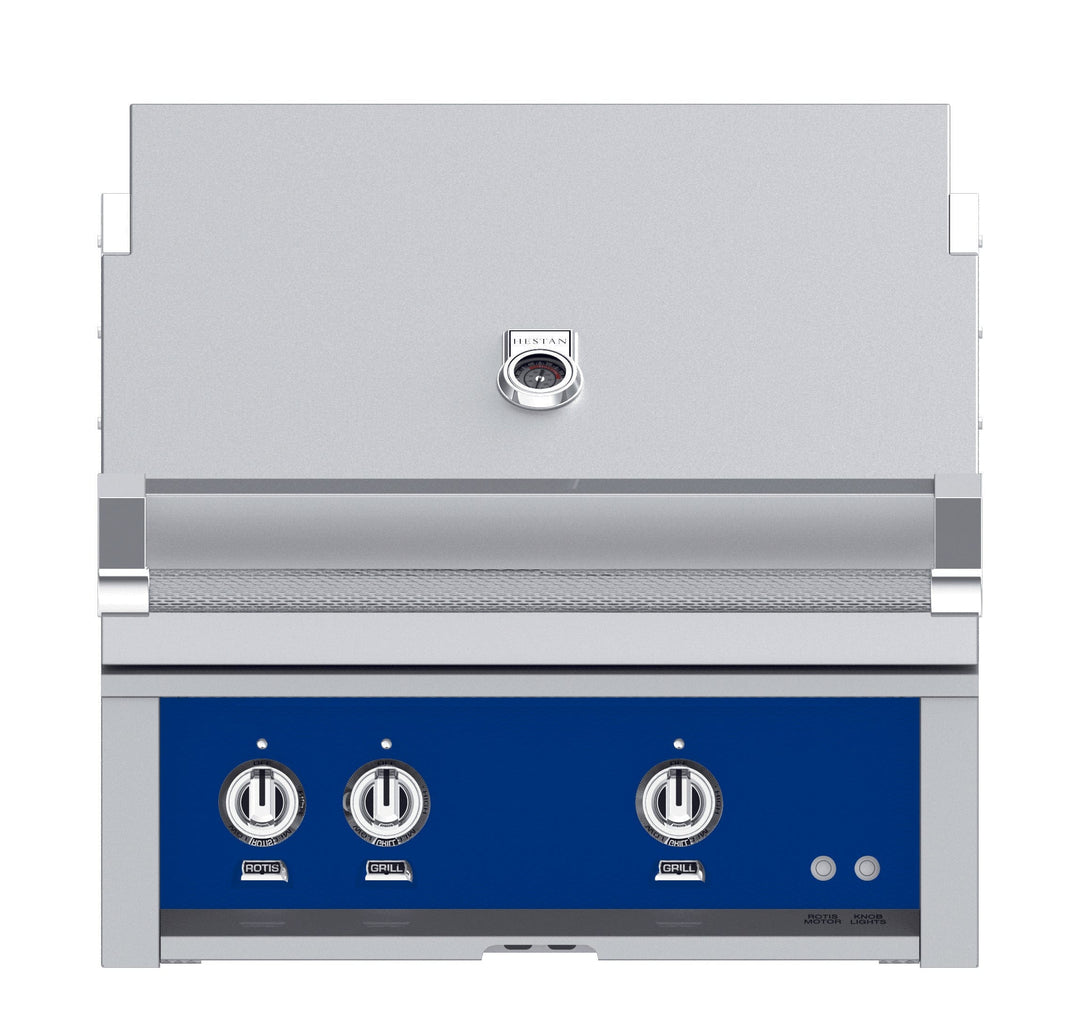 Hestan 42” Built-In Grill, 3 Trellis Burner & 1 Sear Burner w/Rotisserie, LP, Color