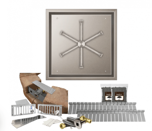 Fire Gear Natural Gas / 20” to 23” MT PRO SERIES Square Drop-In Pan Paver (SRW/PAVER KITS)