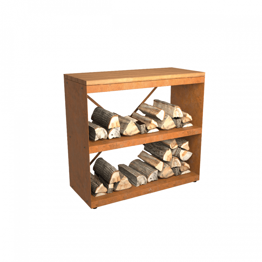 OFYR WOOD STORAGE DRESSOIR CORTEN TEAK WOOD