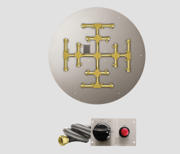 Fire Gear TPSI PRO Series Round Snowflake Flat Burner System