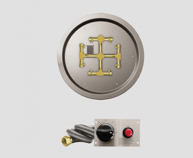 Fire Gear TPSI PRO Series Round Snowflake Drop-In Burner System