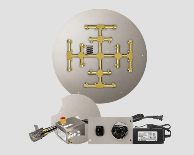 Fire Gear AWS PRO Series Round Snowflake Flat Burner System