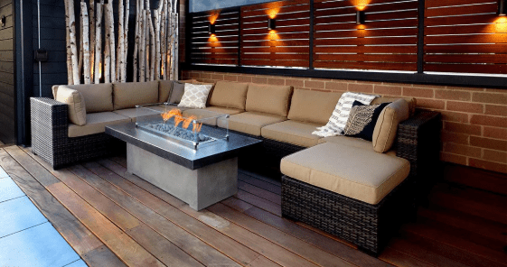 Fire Gear AWS Linear Brass Natural Gas Fire Pit H Burner System With Stainless Steel Flat Pan