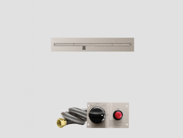Fire Gear TPSI Linear Stainless Steel T Burner System With Flat Pan