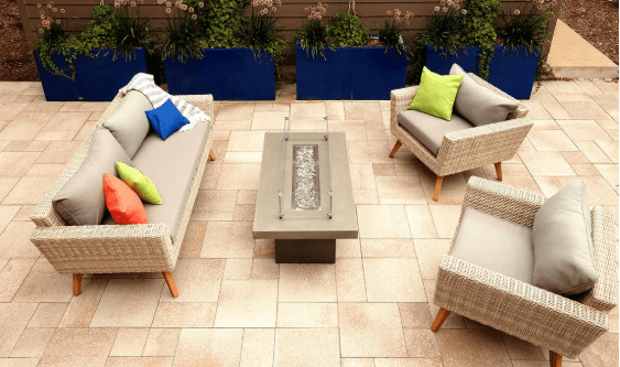 Fire Gear AWS Linear Brass Natural Gas Fire Pit T Burner System With Stainless Steel Drop-In Pan